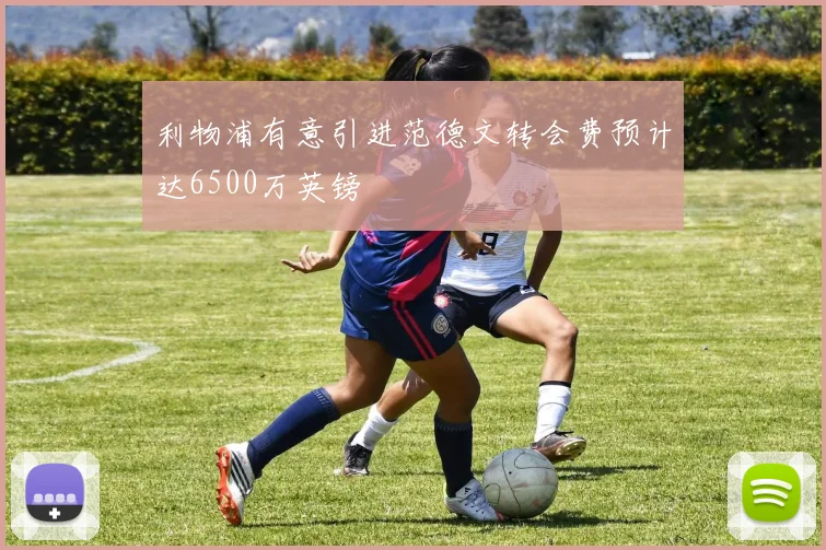 利物浦有意引进范德文转会费预计达6500万英镑